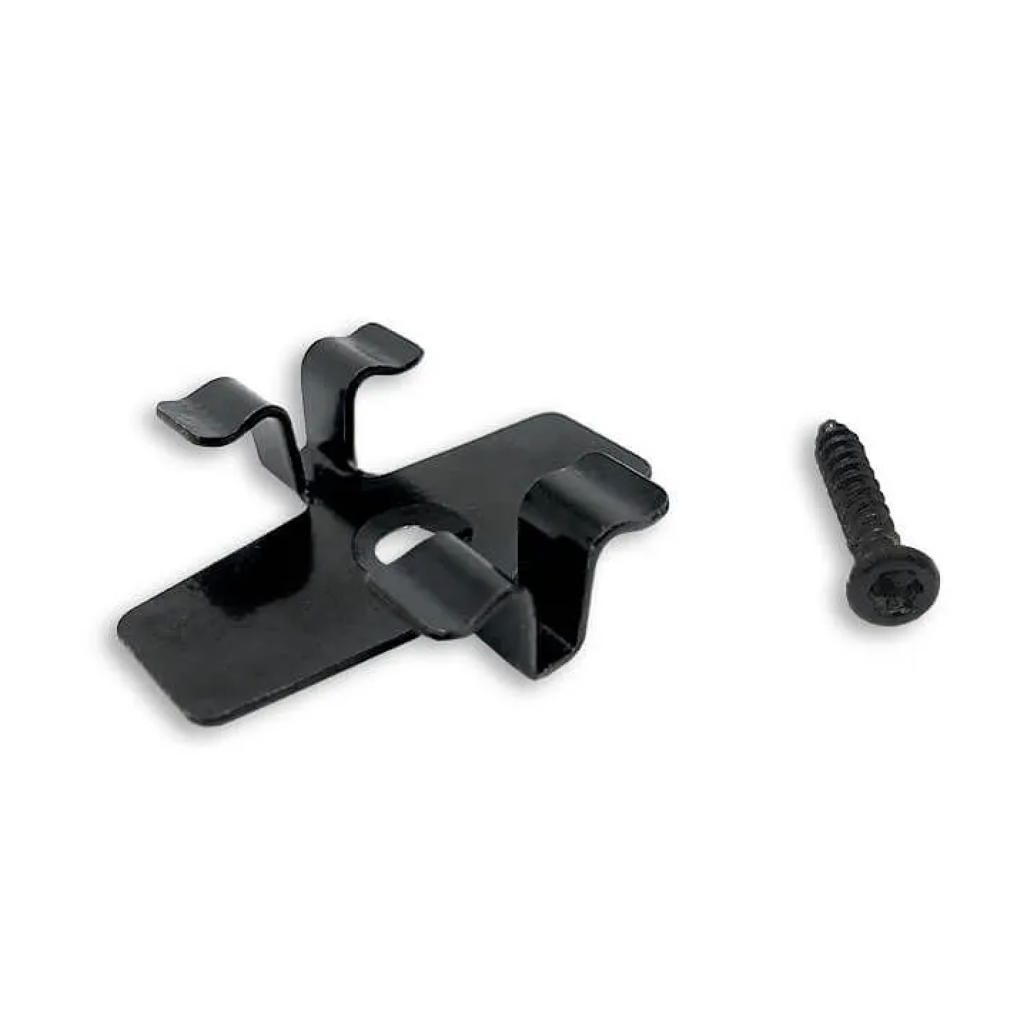 Kinnitusklamber Roostevaba teras “Black” (5mm vahe,25mm profiilile) (50tk/pk+kruvid)