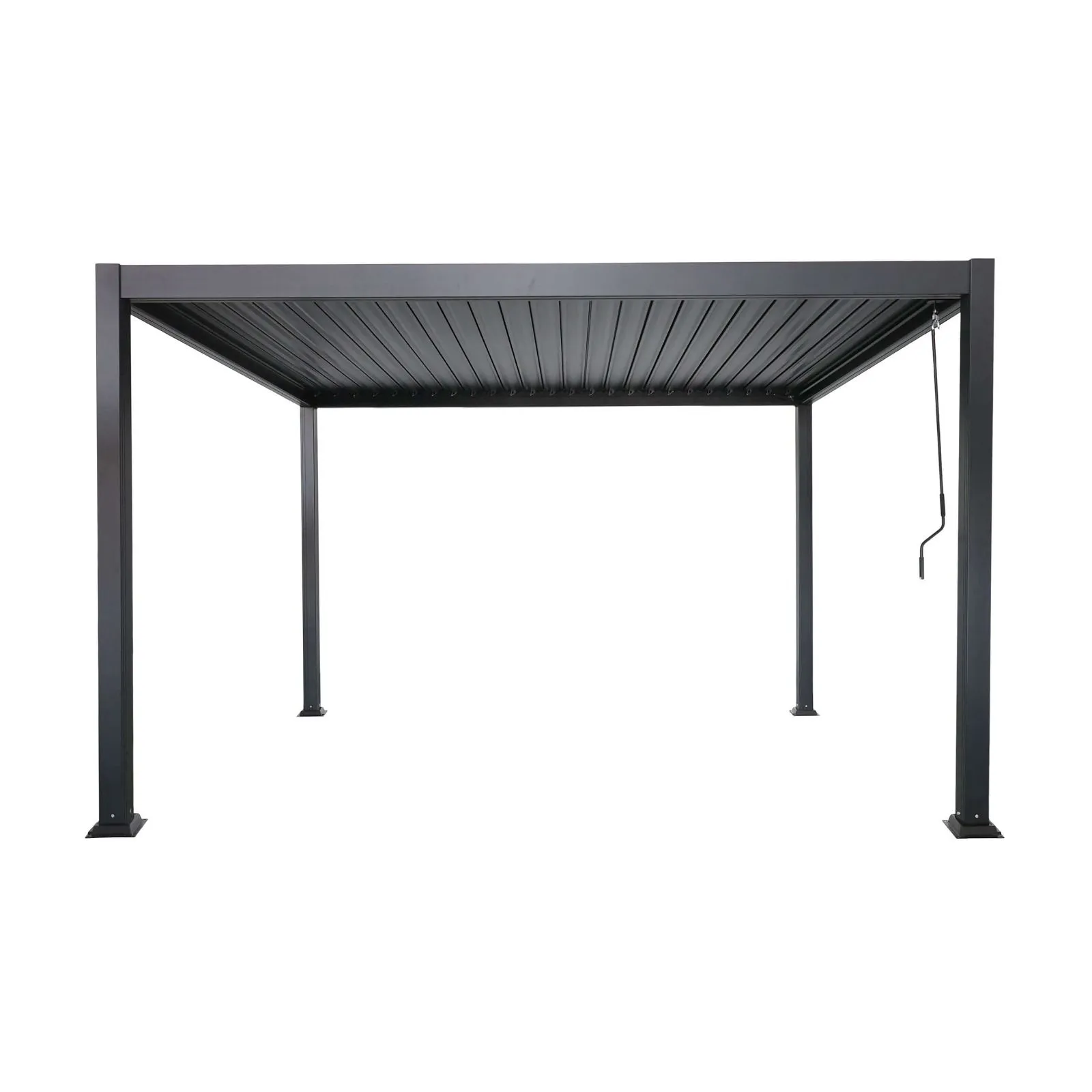 Alumiiniumist pergola reguleeritava katusega, antratsiithall, 3 x 3 m