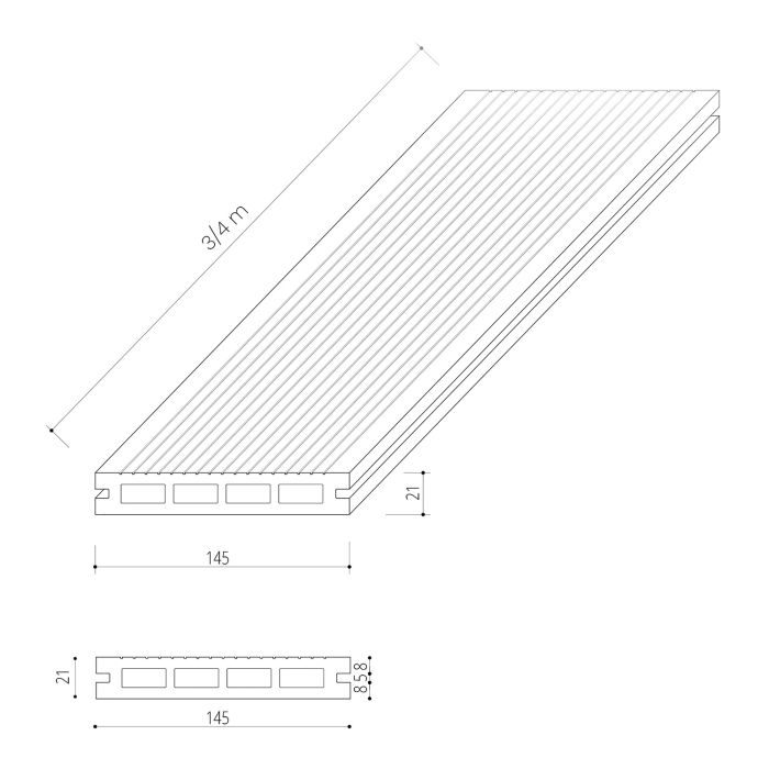 Liderwood Timber Grafiit – WPC terrassilaud - Image 4